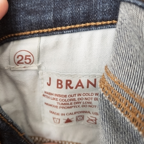 J Brand Slim bootcut Jeans y2k style Dark worn size 25 - Picture 7 of 10